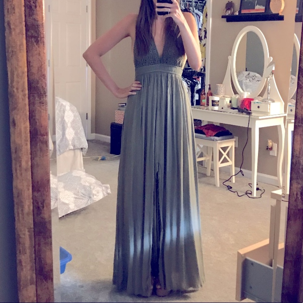 Olive Maxi Dress - Small